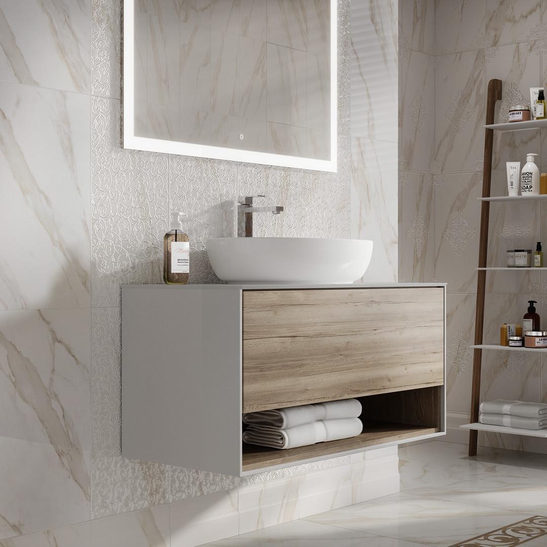Керамическая плитка Kerama Marazzi 11195R Карелли беж светлый обрезной 30x60