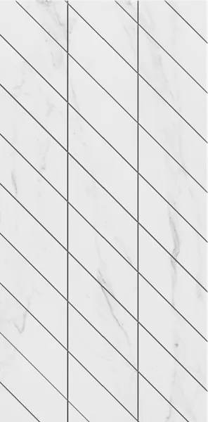 Фальшмозаика Estima SM01 Ametis Supreme Platinum Corner Left 29.8x59.8 белый полир.