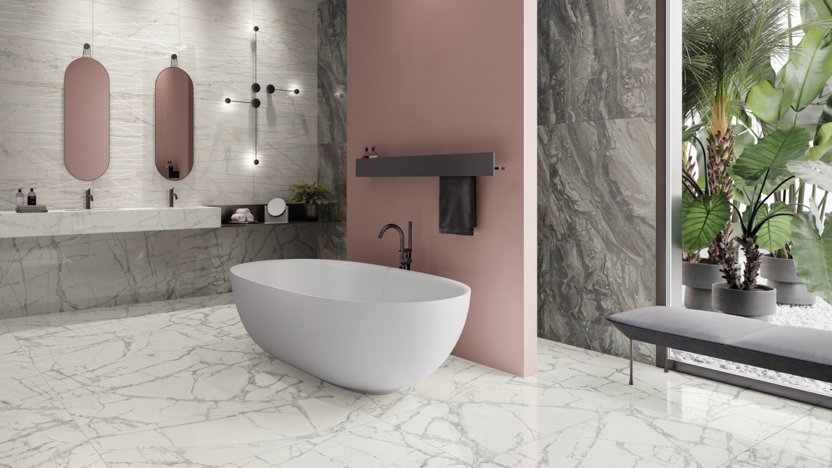 Декор Italon Charme Deluxe Bianco Michelangelo Strip 26x75