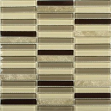 Мозаика NSmosaic S-810 стекло камень бежевый 30.5x30.5