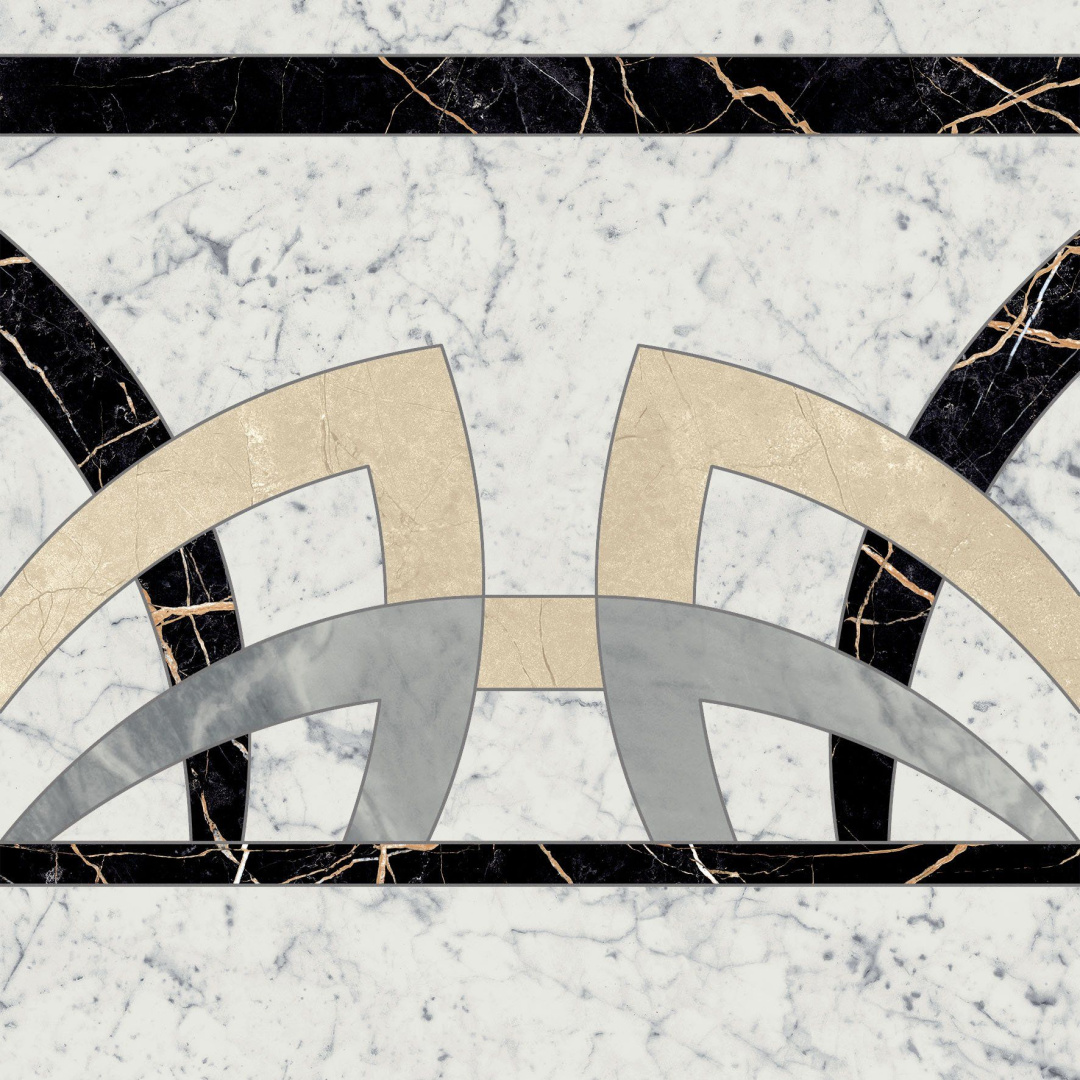 Декор Italon Charme Extra Carrara Rosone Fascia 59x59