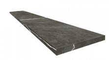 Ступень ColiseumGres Микеланджело Дарк угловая правая 620070002493 черный 33x120