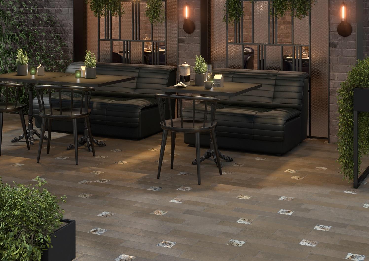 Керамогранит Kerama Marazzi SG403700N Довиль коричневый матовый 9,9x40,2