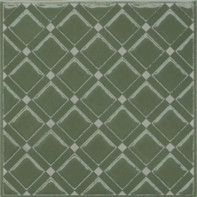 Декор Kerama Marazzi KMD3STA015GN Бахия 1 зеленый глянцевый 9.8x9.8
