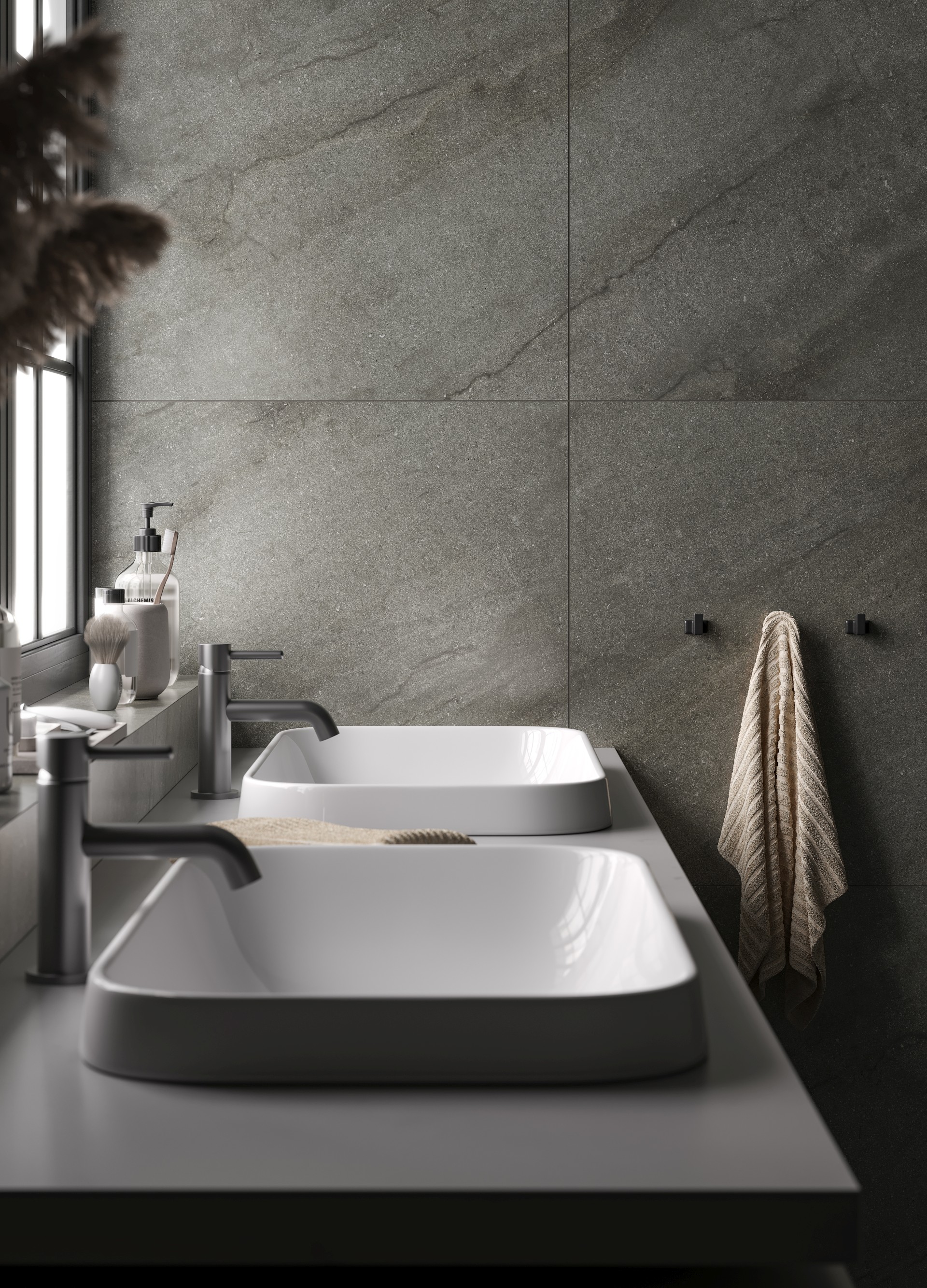 Керамогранит Керранова Bereg Grey Beige K-2403/MR/600x1200x10 серый