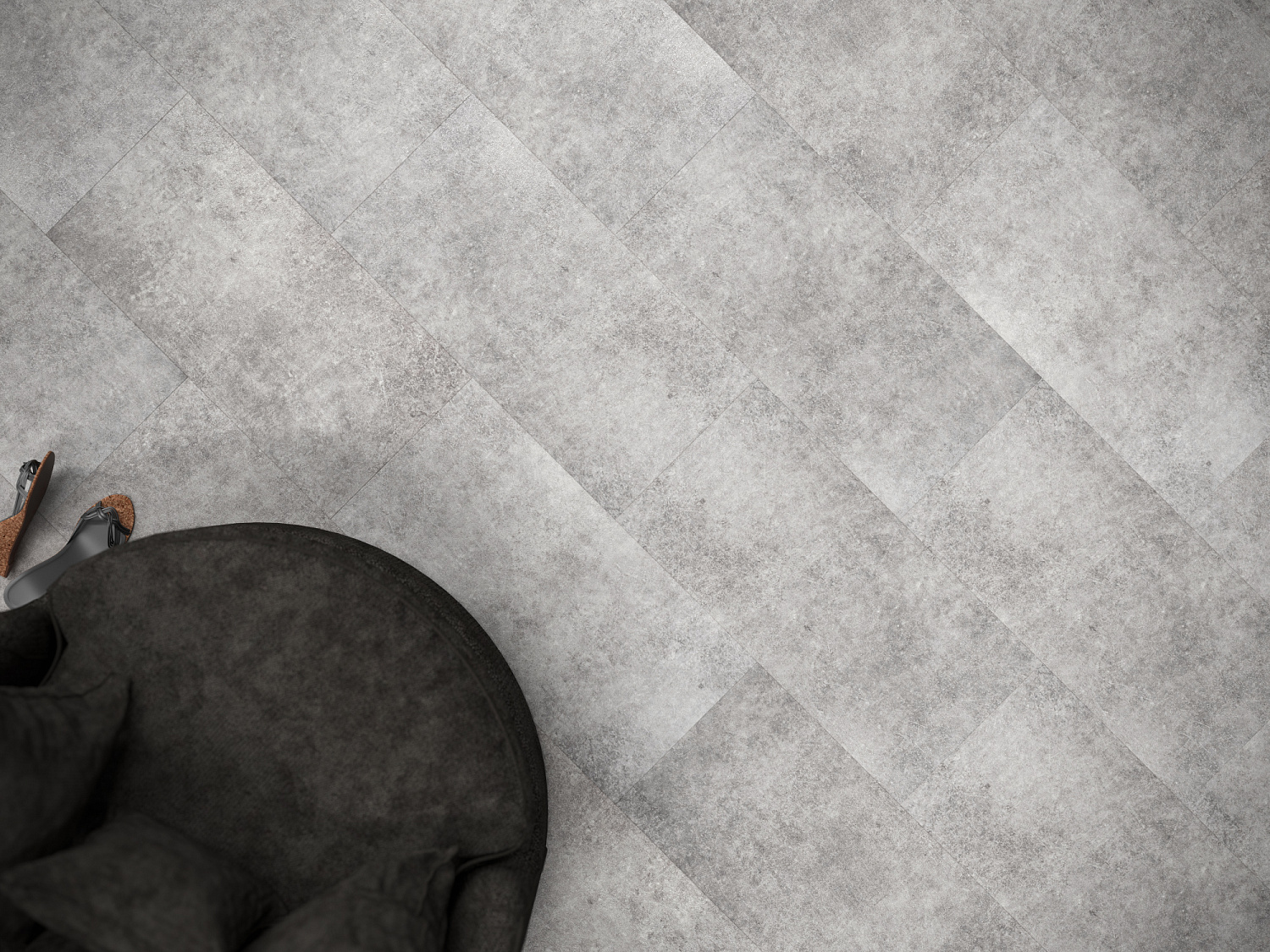 Кварцвиниловая плитка Fine Floor Stone FF-1441 Джакарта клеевой кварц винил напольный