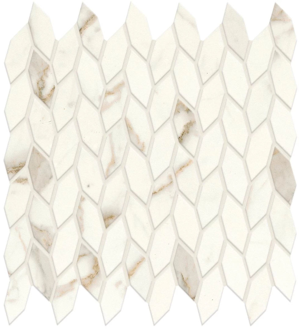 Мозаика плитка Atlas Concorde Marvel Shine Calacatta Prestigio Twist Silk 30.5x30.5 см керамическая