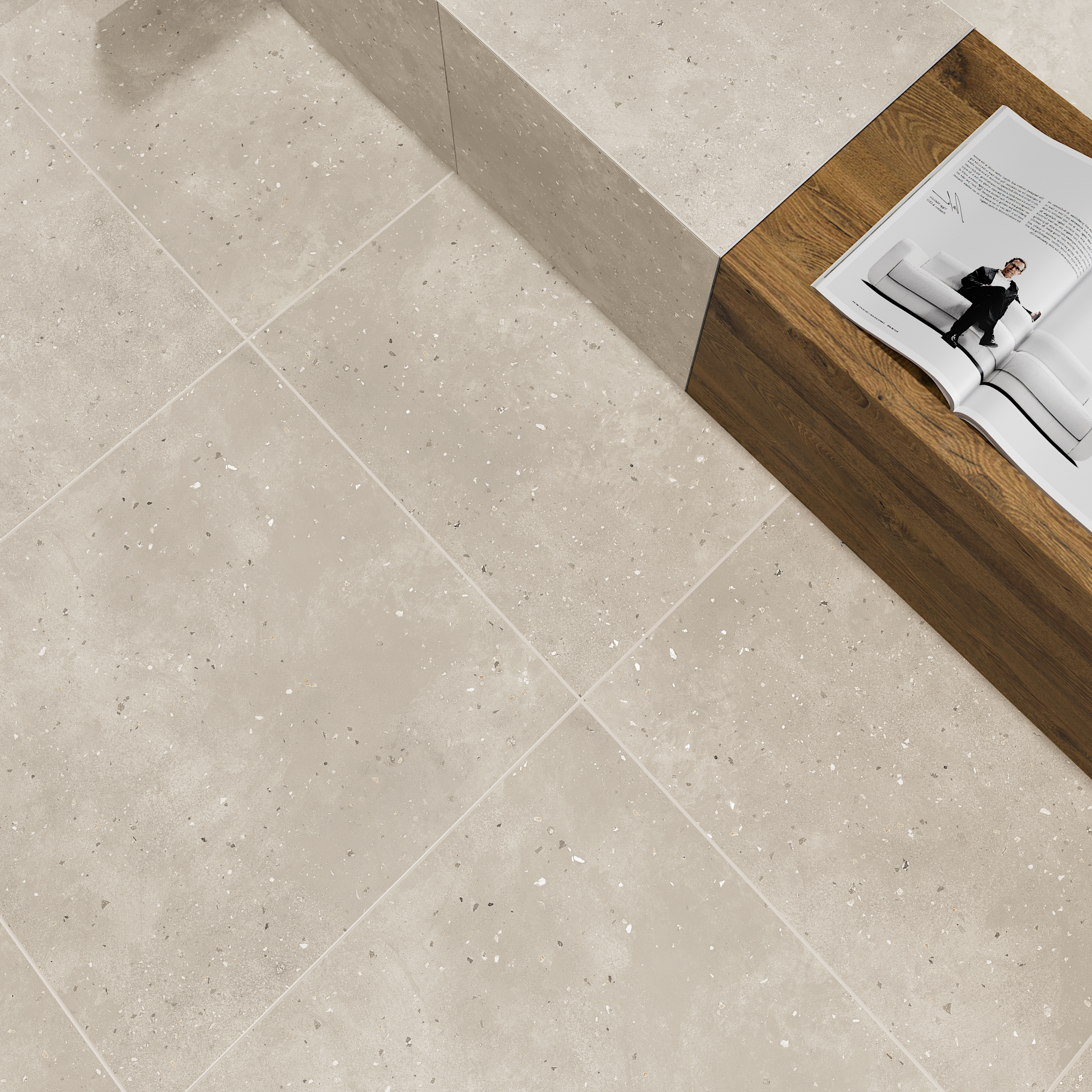 Керамогранит Grasaro Granella White 60x120 G-40/MR/600x1200x11