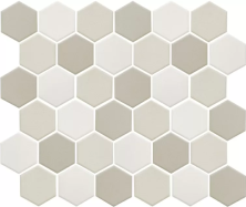 Мозаика СтарМозаик Hexagon Small Lb Mix Antislip (JMT31955) 28.2x32.5 серый