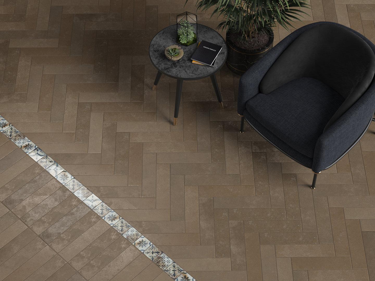 Керамогранит Kerama Marazzi SG403700N Довиль коричневый матовый 9,9x40,2