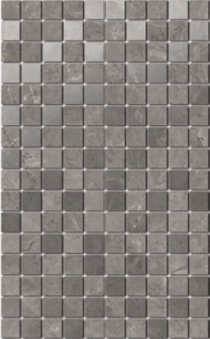 Декор Kerama Marazzi MM6361 Гран Пале серый мозаичный 25x40