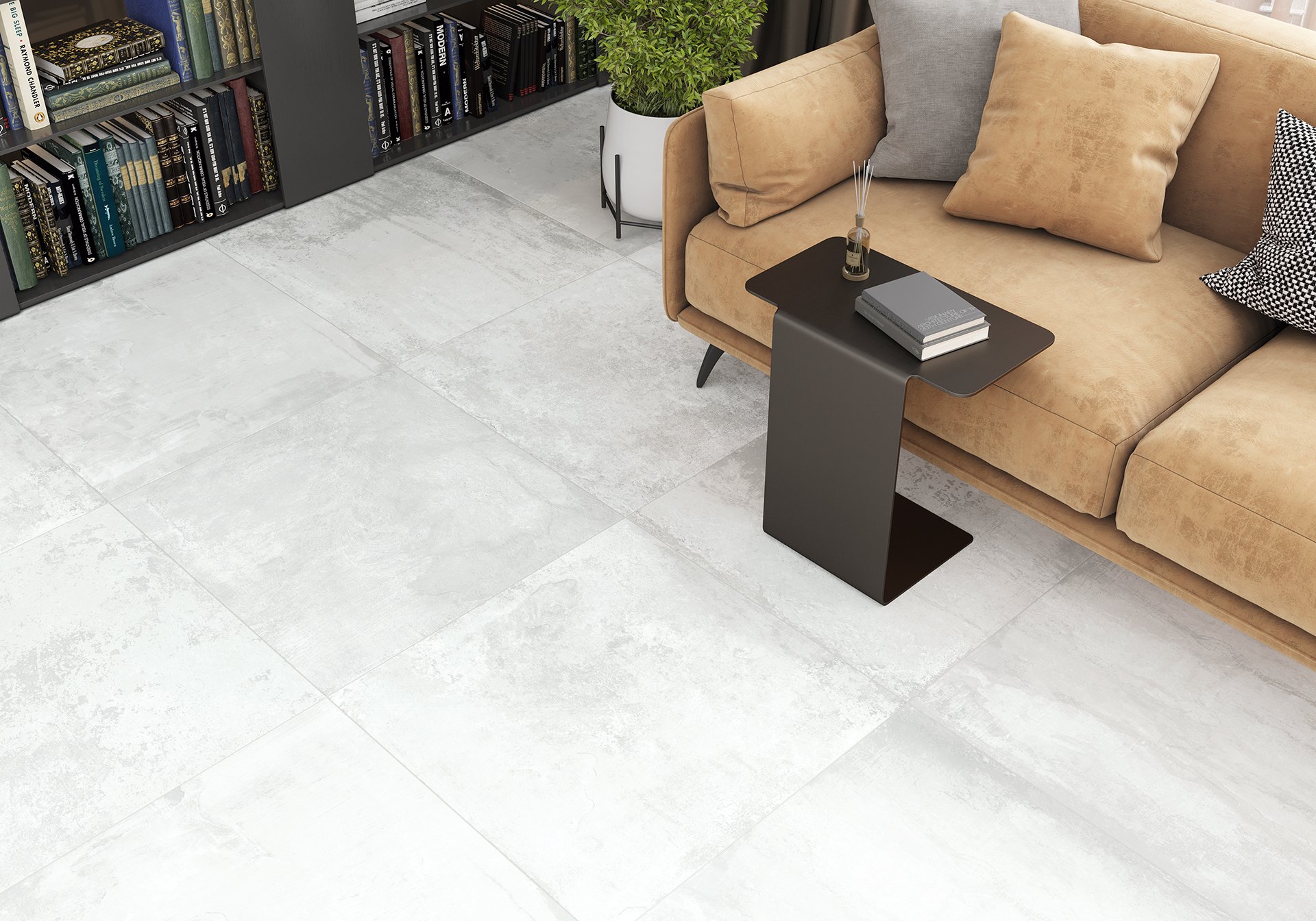 Керамогранит Alma Ceramica Цементо GFA57CMT04R бежевый 57x57