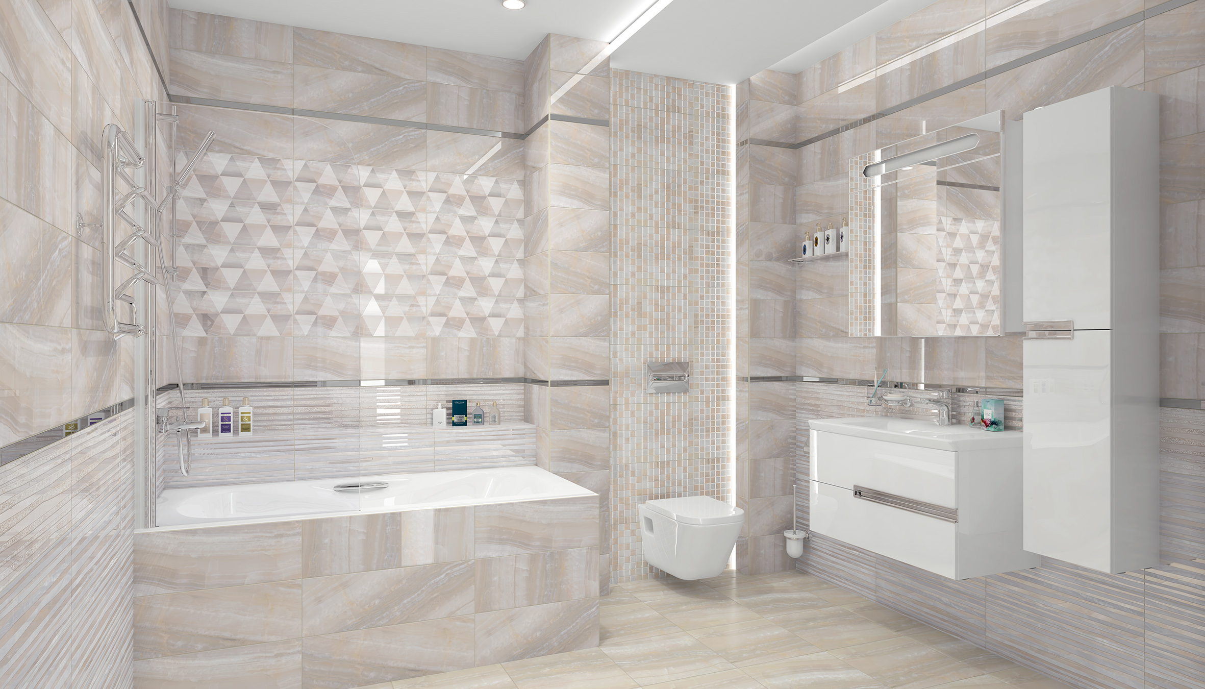 Керамогранит Laparet Diadema белый 40x40 матовый