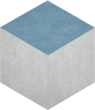 Мозаика Estima SR00/SR03 Spectrum Cube Milky White 25x29 голубой
