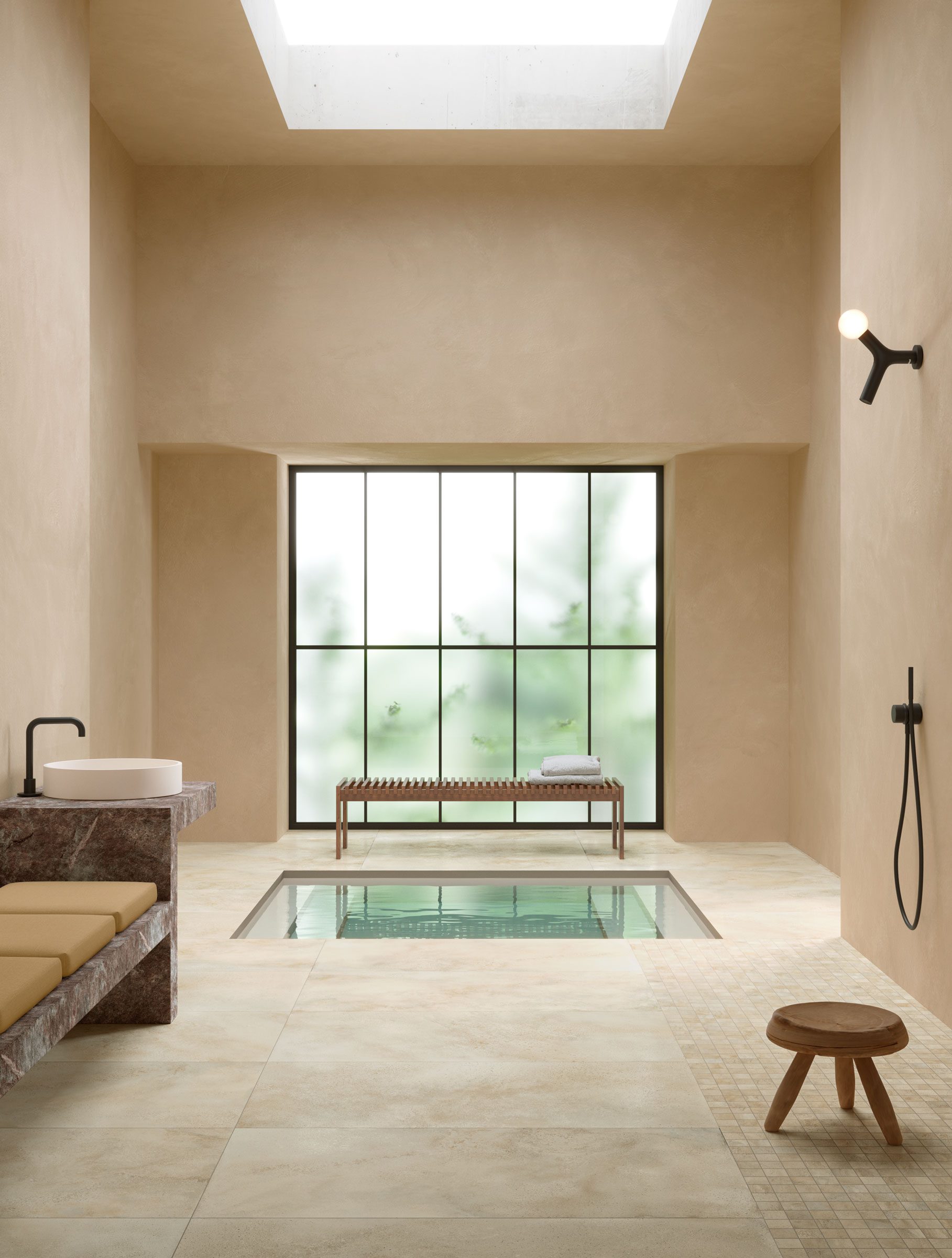 Ступень Coliseumgres Монца Крим фронтальная 620070003004 кремовый 33x120