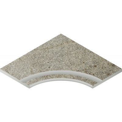 Бортик с выемкой угловой закругленный Nordica X2 Silver 60x60