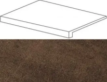 Ступень фронтальная Atlas Concorde Wise Moka 33x60 лаппатированная