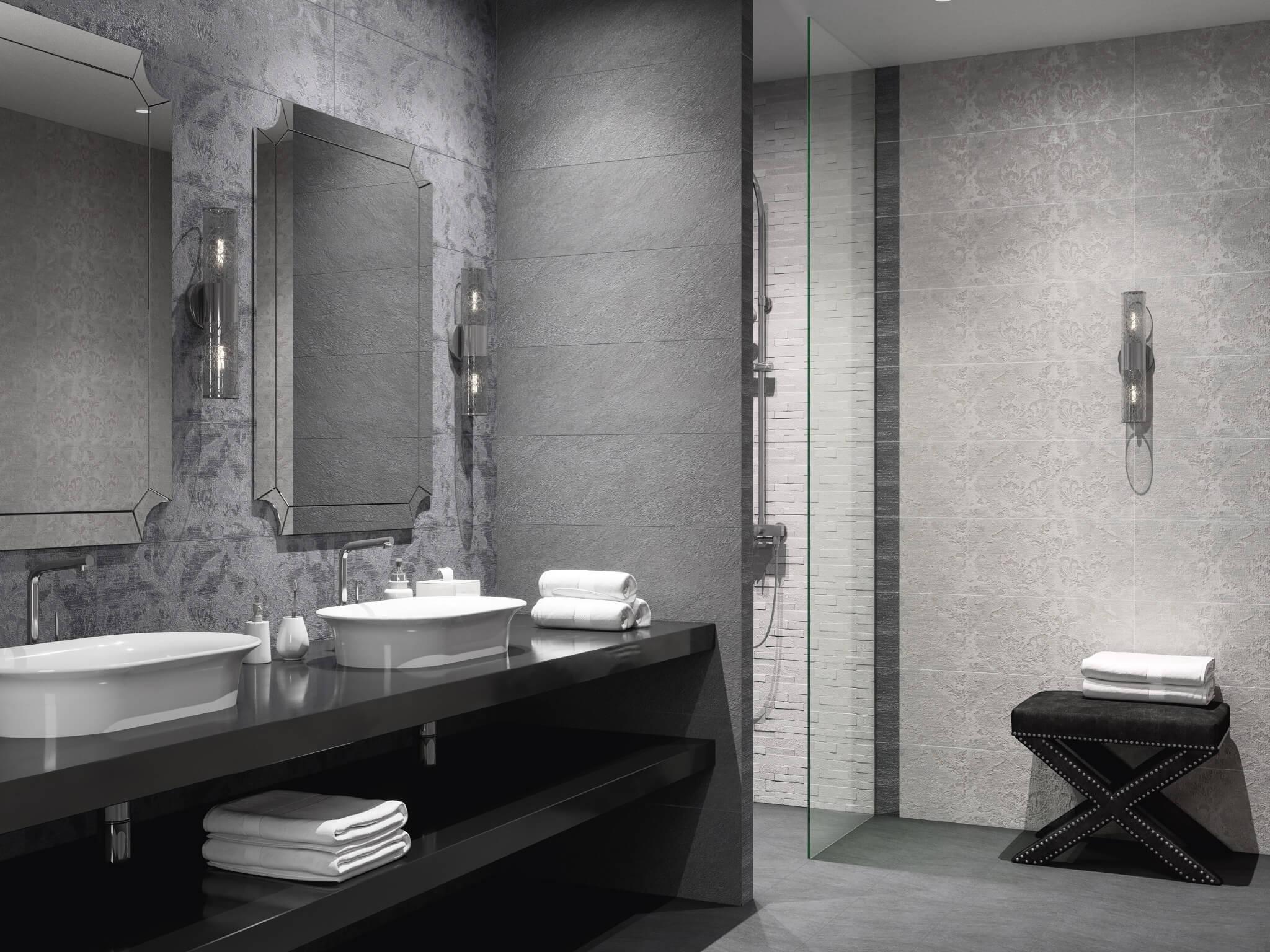 Керамическая плитка Kerama Marazzi 13056TR Гренель серый структура матовый обрезной 30x89.5
