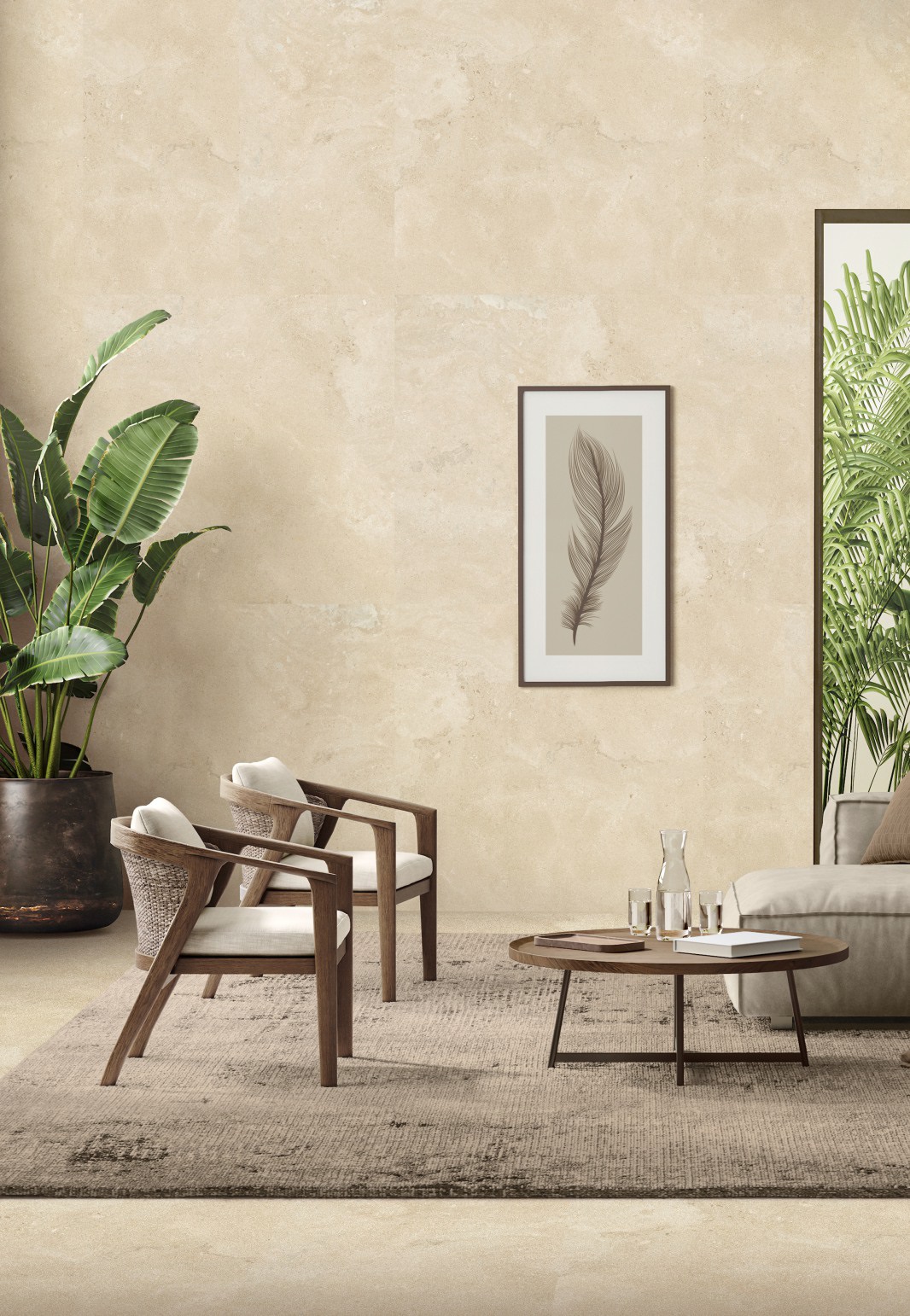 Керамогранит Идальго Villa Alba Cross Beige LLR 60x60 бежевый