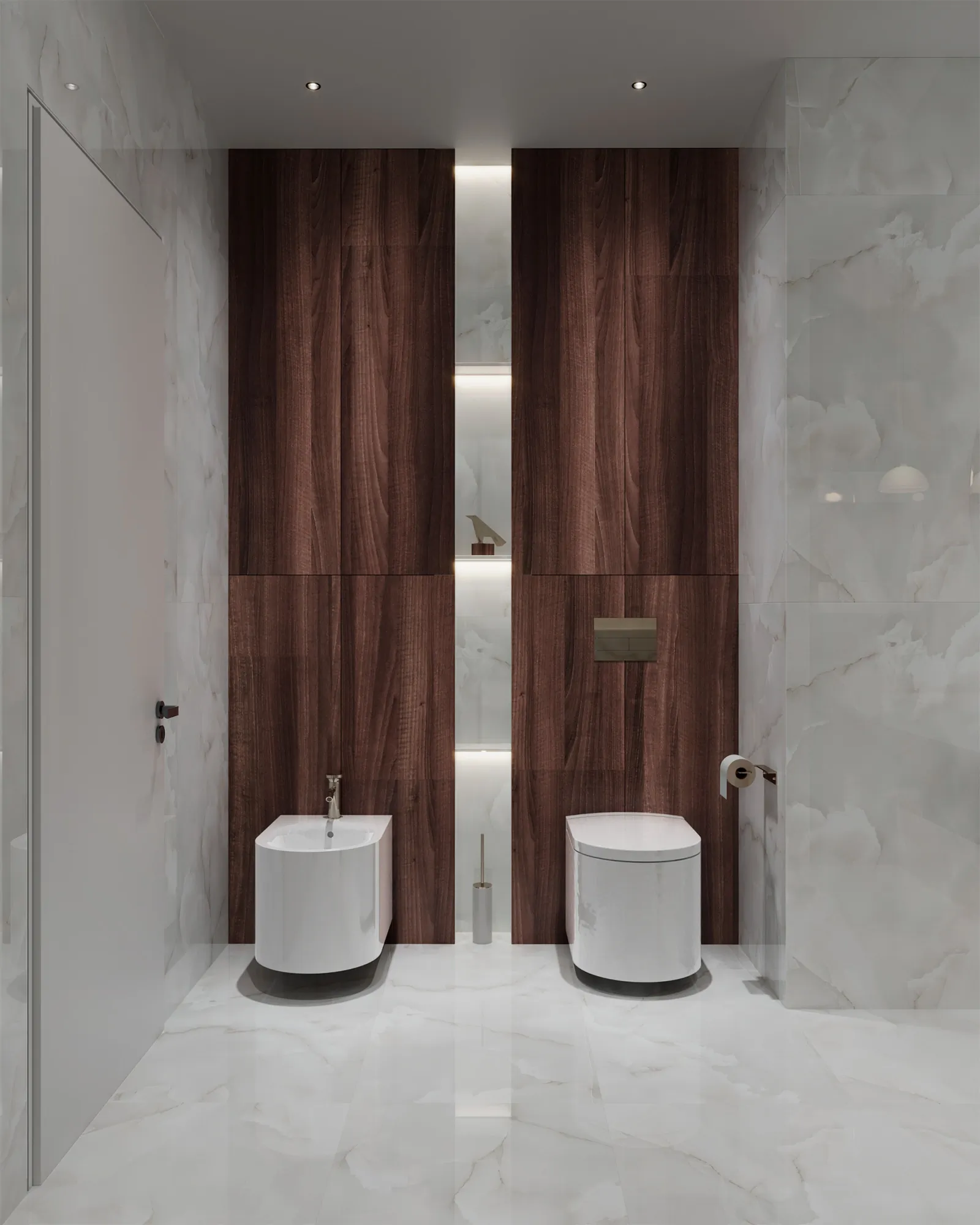 Керамогранит Аркадия Керамика FP1027-A Onyx White Cloud Full Polished 60x120 белый