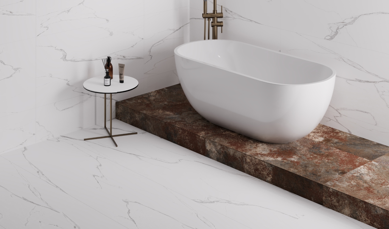 Керамогранит Старо Roma Gris Carving Satin 60x120 серый