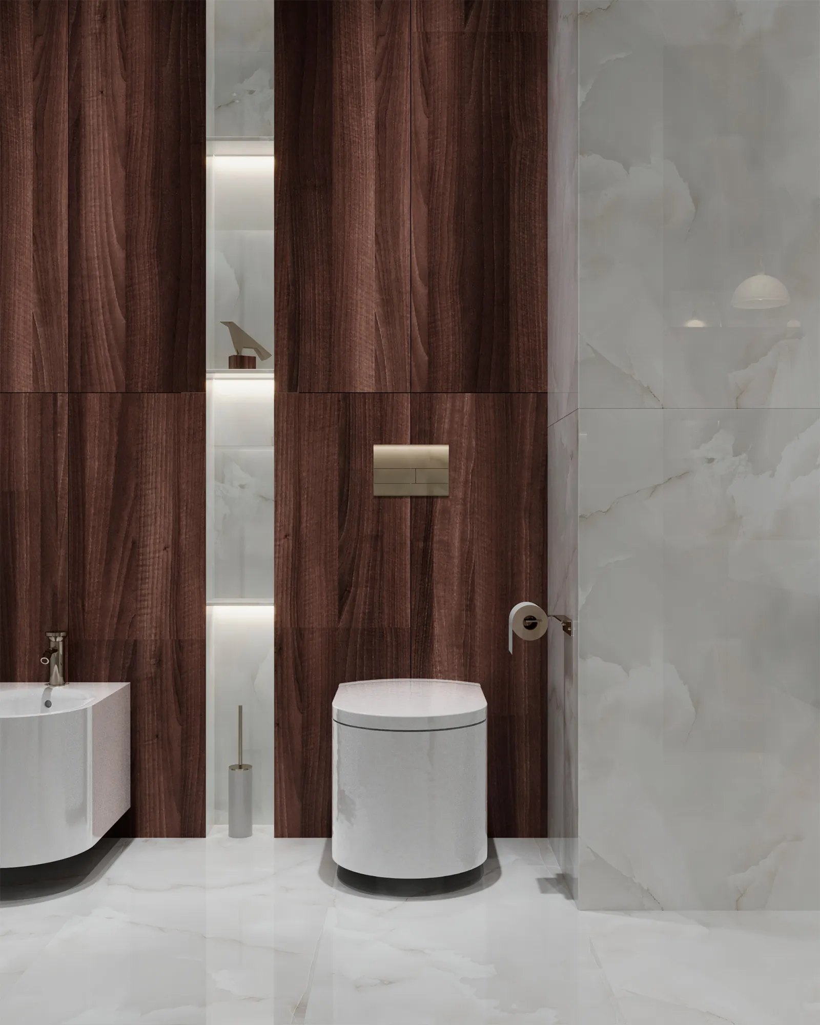 Керамогранит Аркадия Керамика FP1027-A Onyx White Cloud Full Polished 60x120 белый