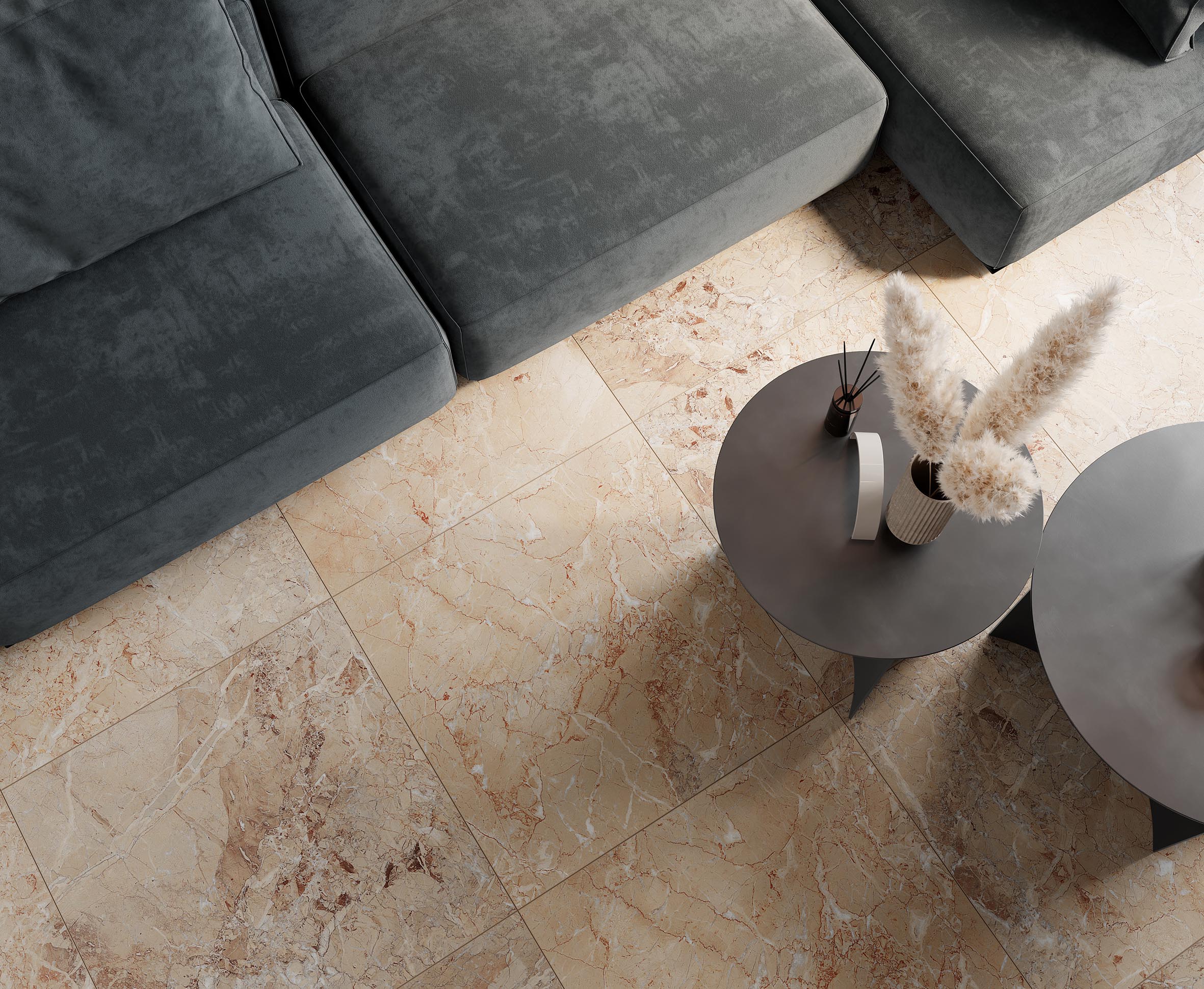 Керамогранит Laparet Brecia Antic Brown 60x60 матовый