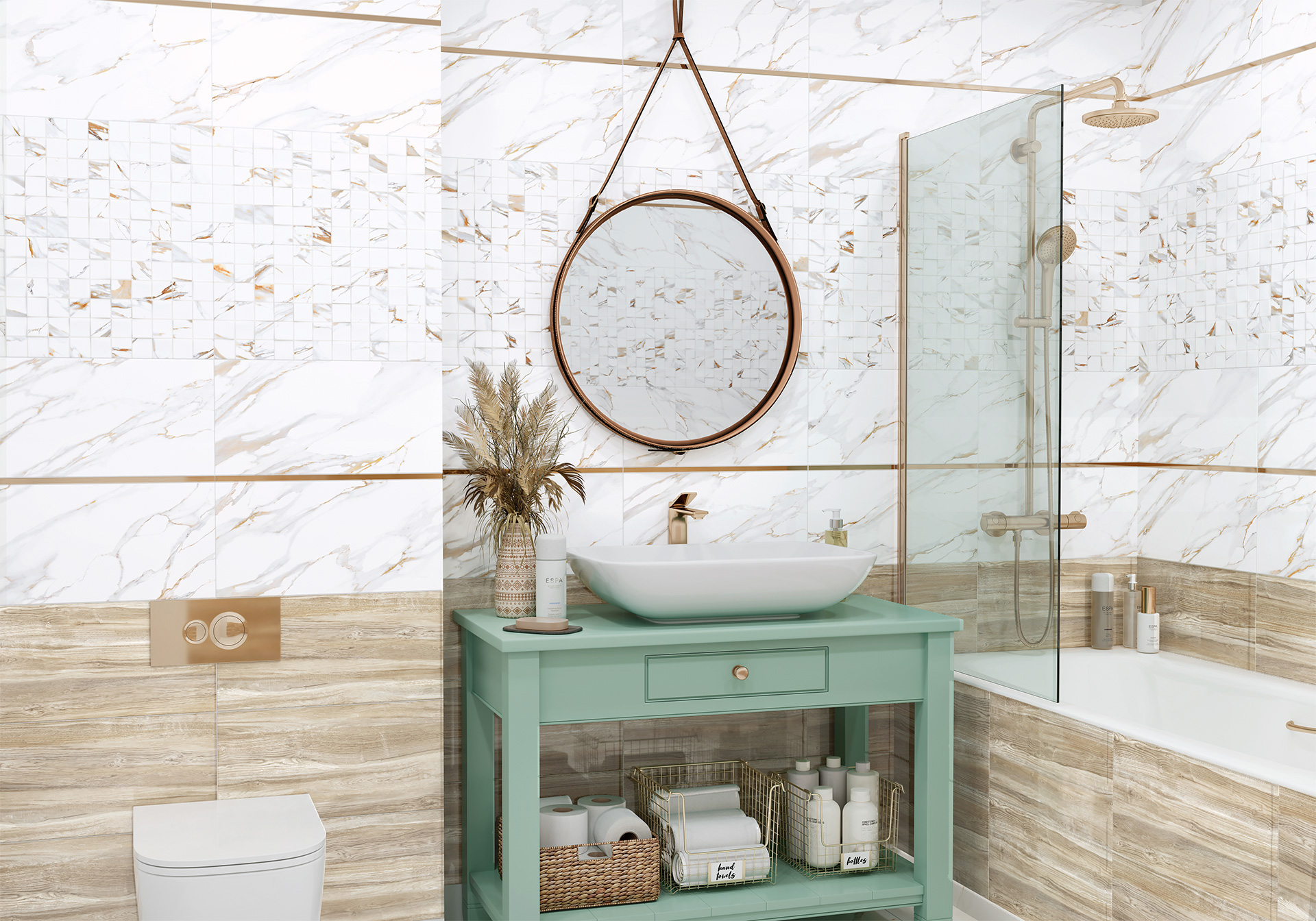 Керамическая плитка Alma Ceramica Дакота TWU09DKT014 белый 24.9x50