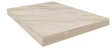 Ступень угловая правая ColiseumGres Portofino Bianco 33x90