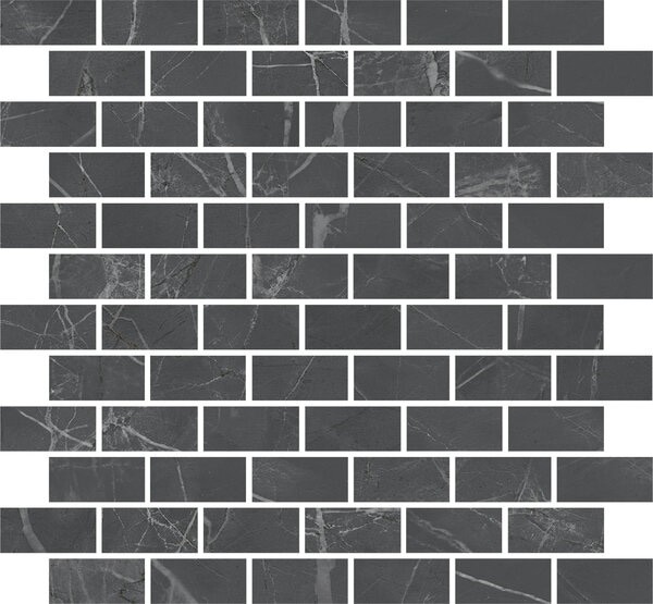 Декор Kerama Marazzi MM13106 Буонарроти серый темный мозаичный 30x32