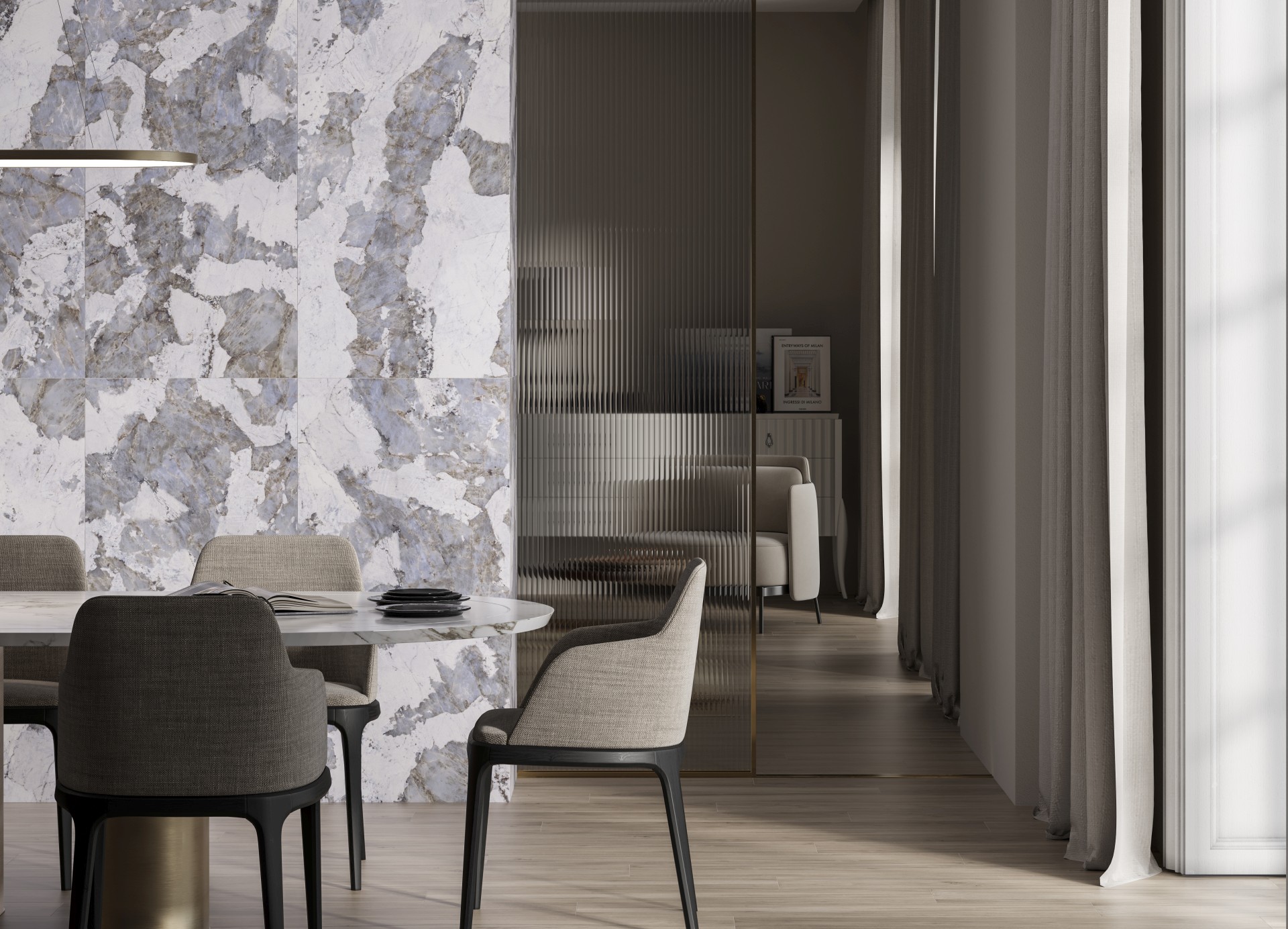 Керамогранит Керранова Usadba Grey Beige K-2601/MR/600x1200x10 серый