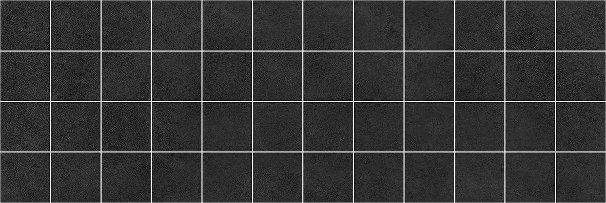 Мозаика (MM60062) Laparet Alabama мозаичный чёрный 20x60 матовый