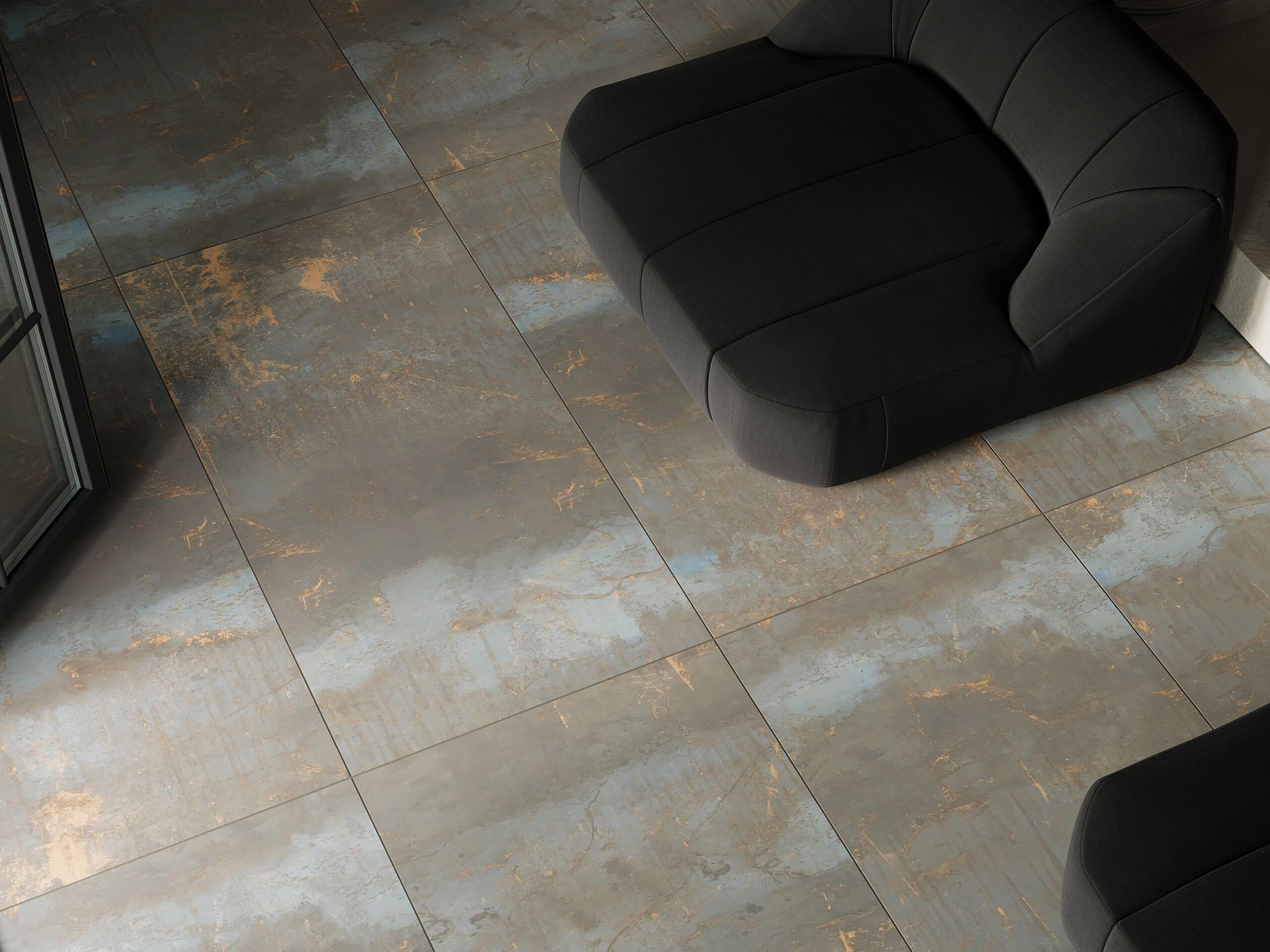 Керамогранит Estima TP01 Patina Multicolor TP01/NS_R9/80x160x11R/GC коричневый 80x160