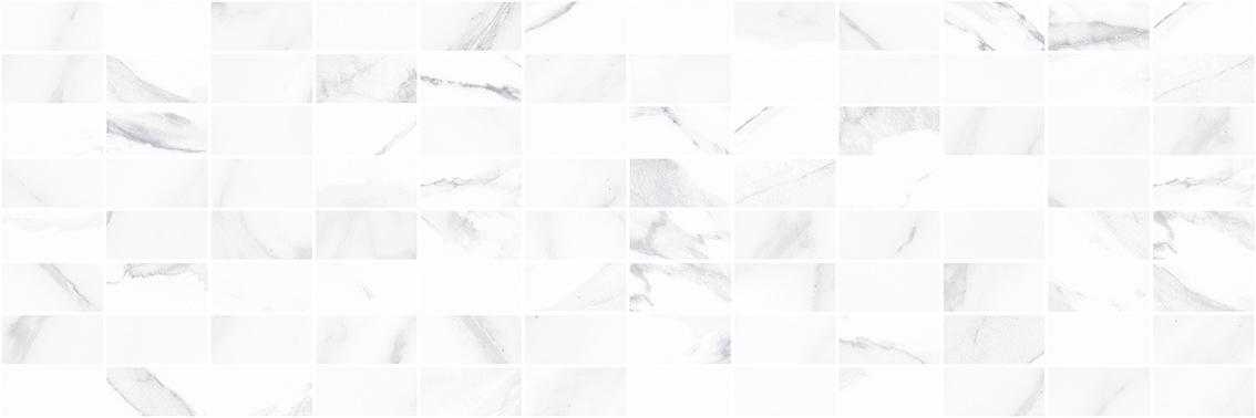 Мозаика (MM60126) Laparet Lord мозаичный белый 20x60 глянцевый