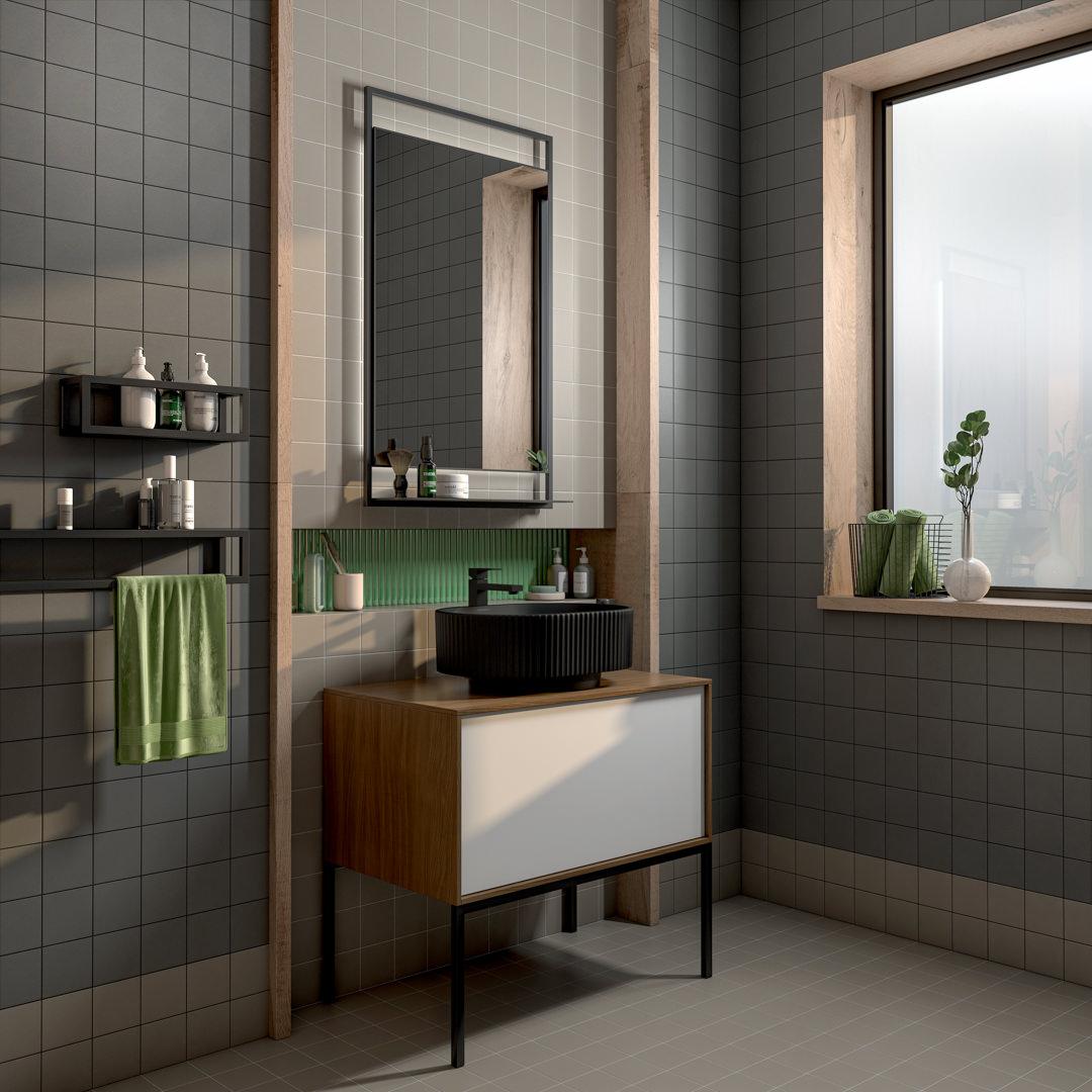 Керамогранит Kerama Marazzi Агуста белый натуральный из 36 частей 30.1x30.1 21058
