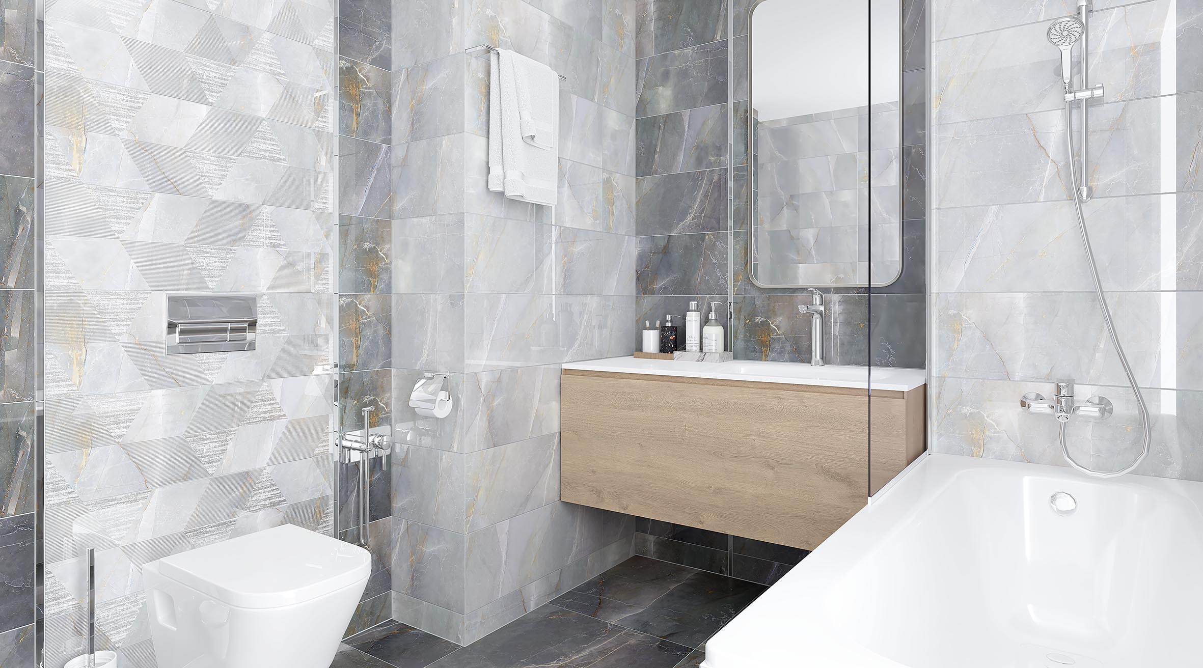 Керамогранит (SH 0053) Laparet Shade темно-серый 60x60 матовый