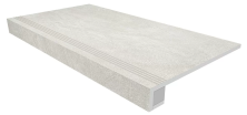 Комплект Estima SR00 Spectrum Milky White (Ступень 33x120 непол. прямоугол. бортик с насечками + Подступенок 14,5x120)