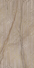 Декор Kerama Marazzi KMD3STA071BR Ифран бежевый светлый глянцевый обрезной 60x119.5