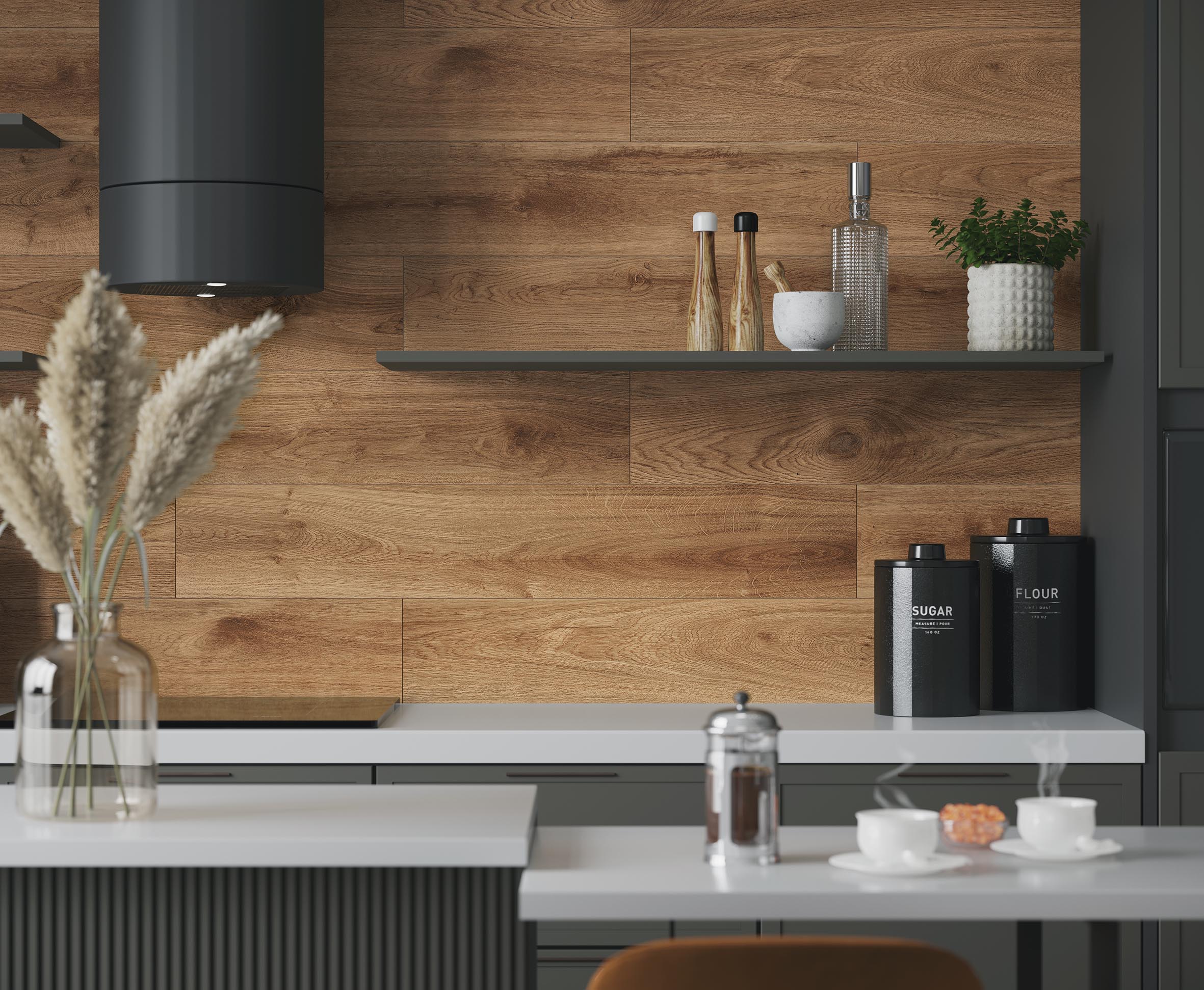 Керамогранит Laparet Latina Brown коричневый 20x120 матовый