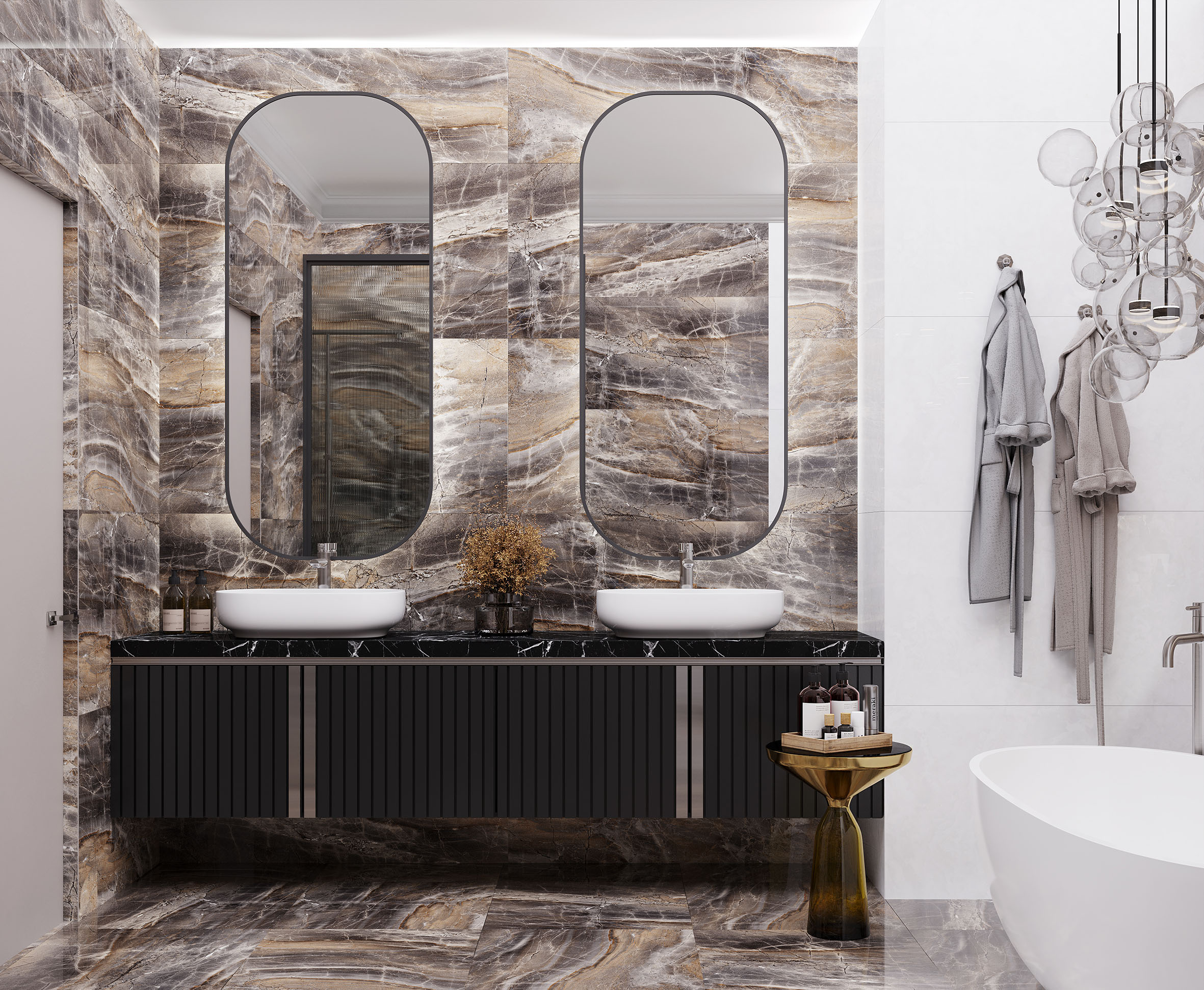 Керамогранит Laparet Electra Brown 60x60 полированный