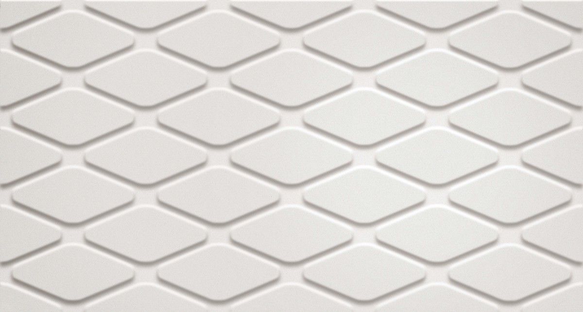 Керамическая плитка Atlas Concorde 3D White Rhombus 30,5x56