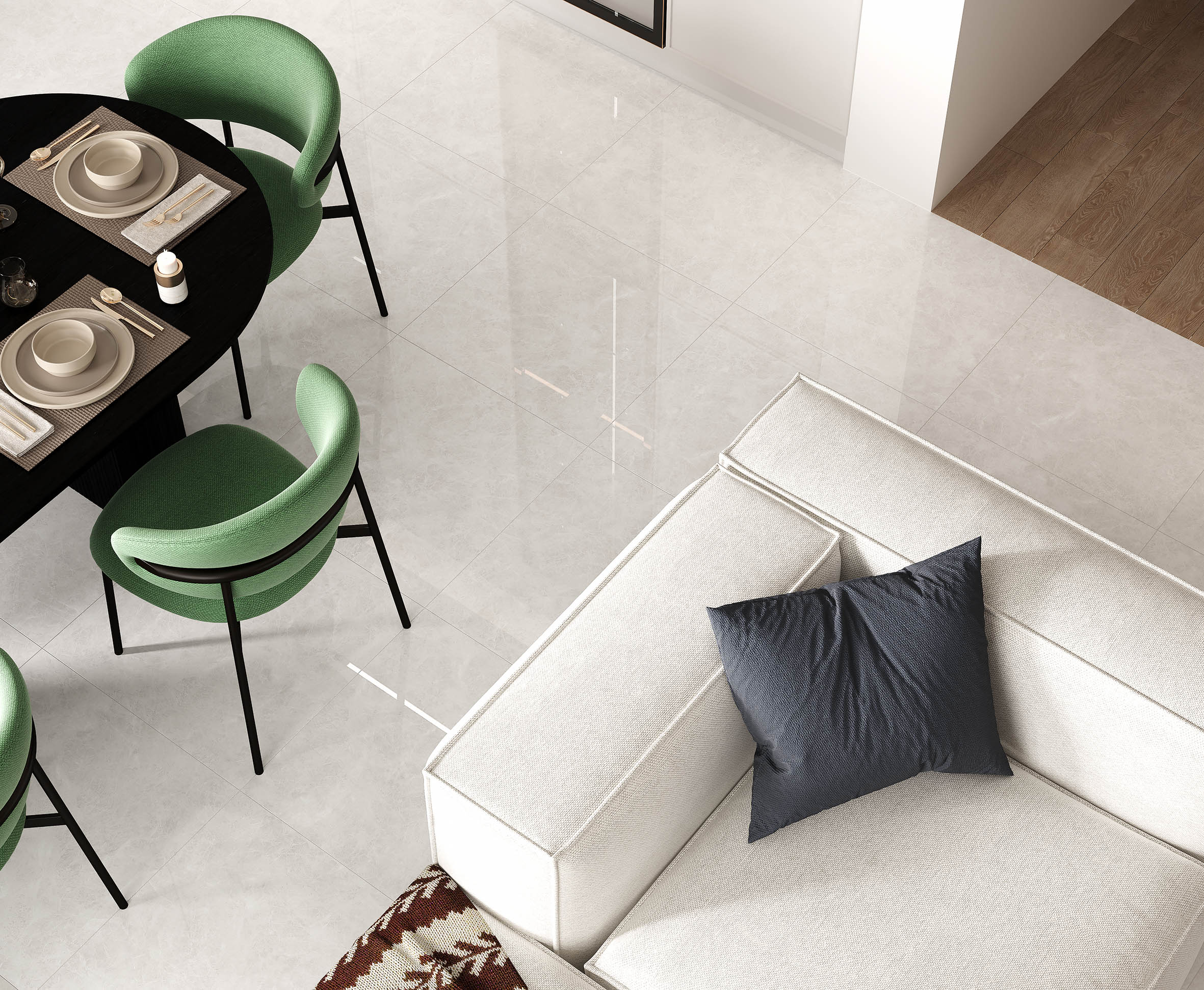 Керамогранит Laparet Orlando Blanco светло-серый 60x60 полированный