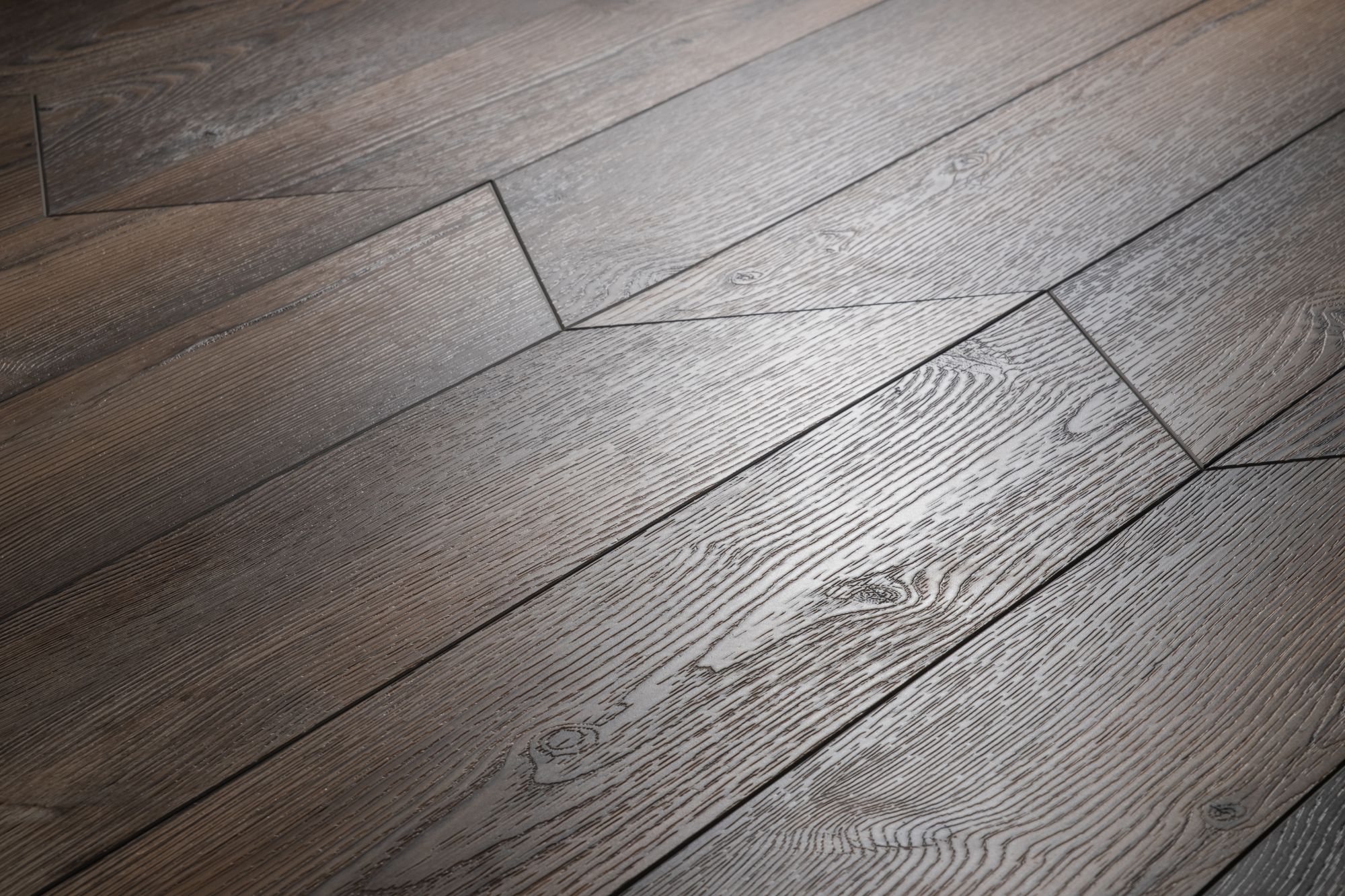 Кварцвиниловая плитка Aqua Floor Chevron Glue (Parquet) AF2555PGCh 553.7x130.5 Сосна Светлый замковый кварц винил напольный