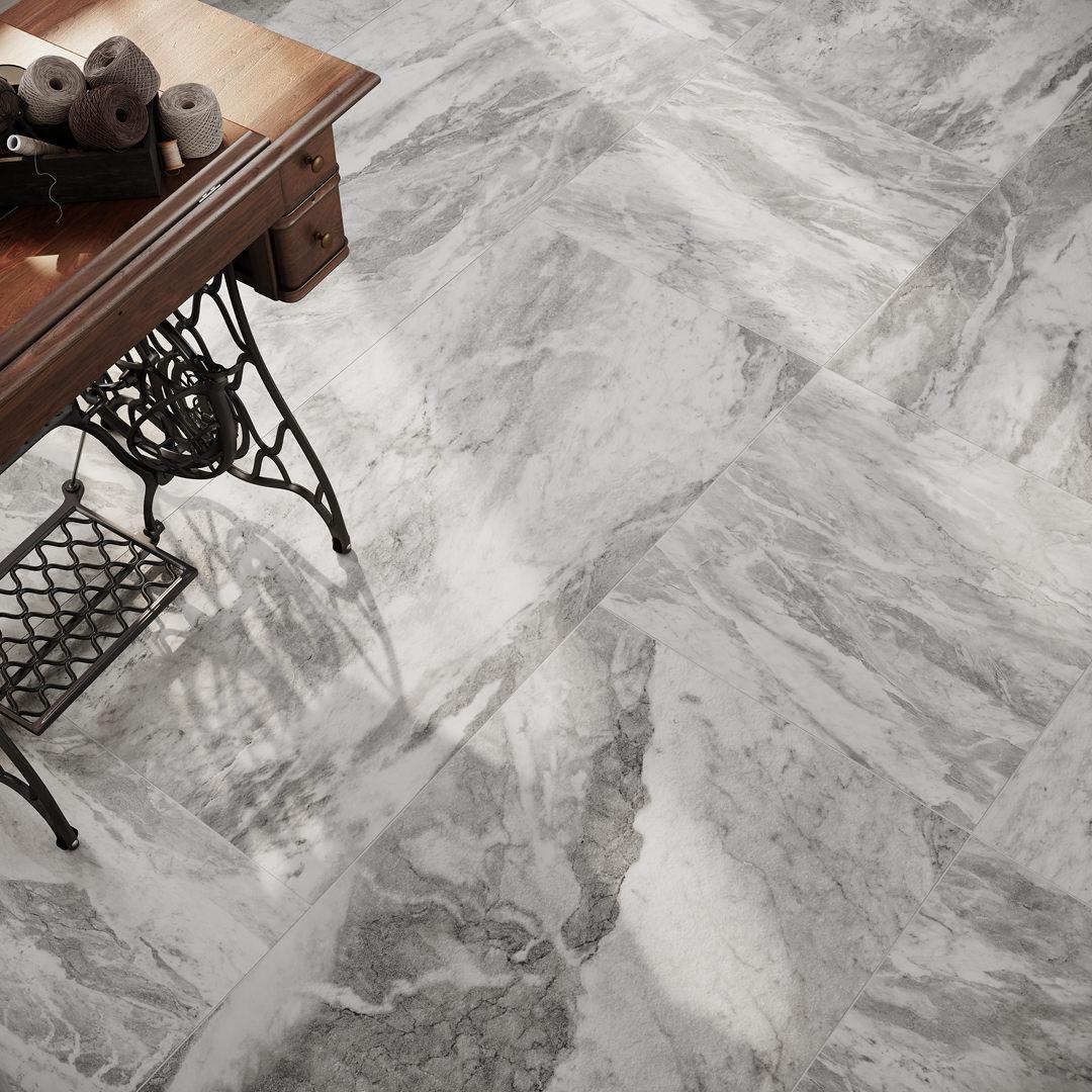 Ступень клееная DL503120R\GCF Альбино серый обрезной 33x119.5