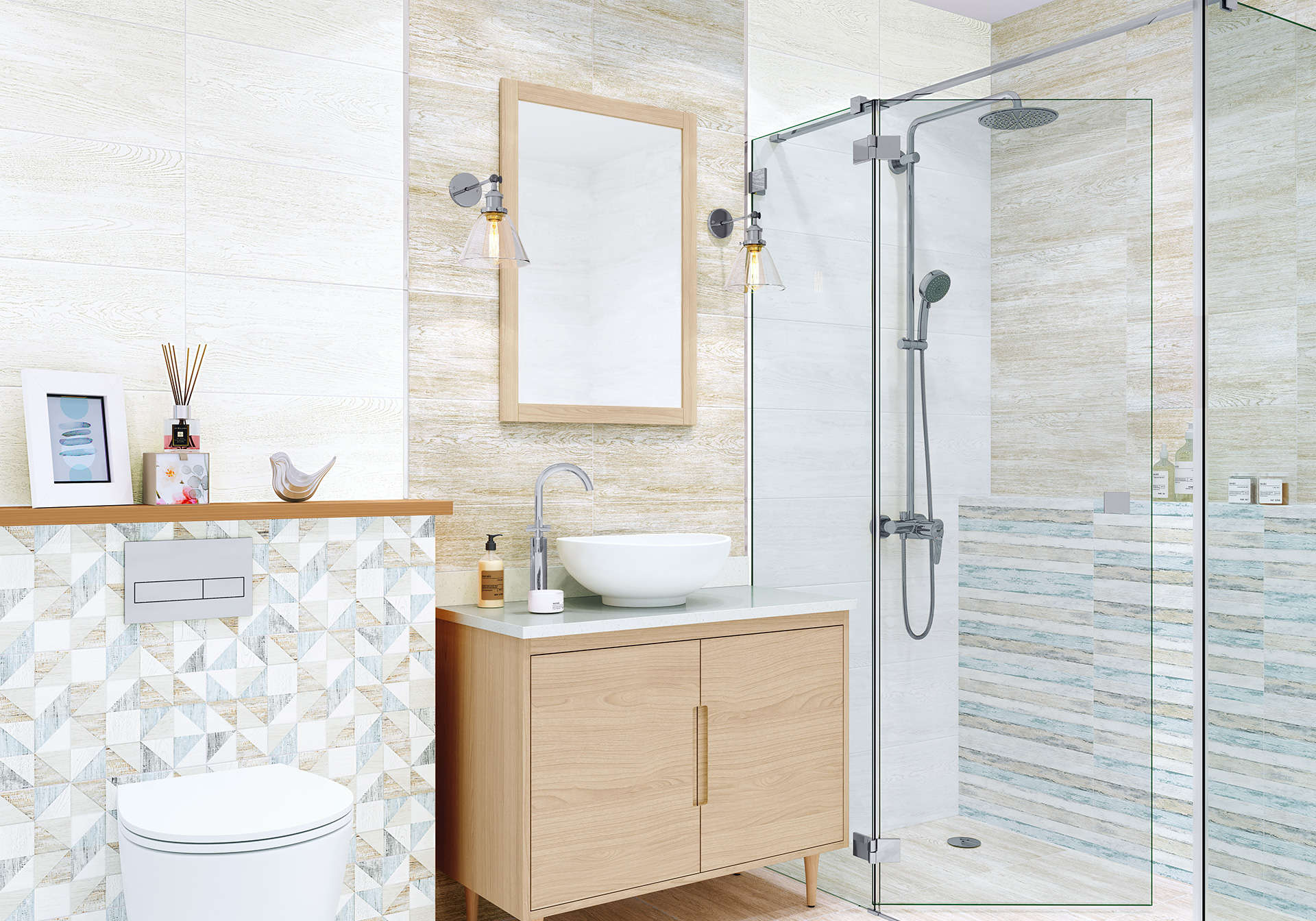 Керамическая плитка Alma Ceramica Вуд TWU09WOD004 бежевый 24.9x50