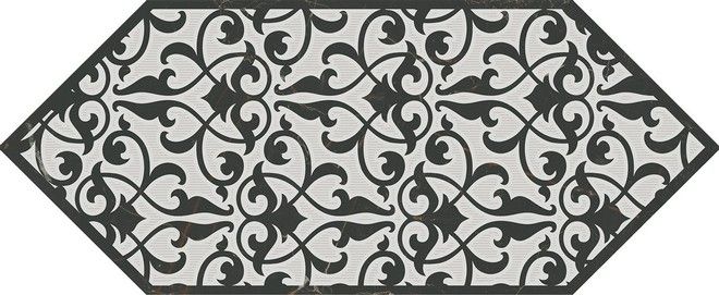 Декор Kerama Marazzi Келуш 2 черно-белый 14x34 HGD\A481\35006