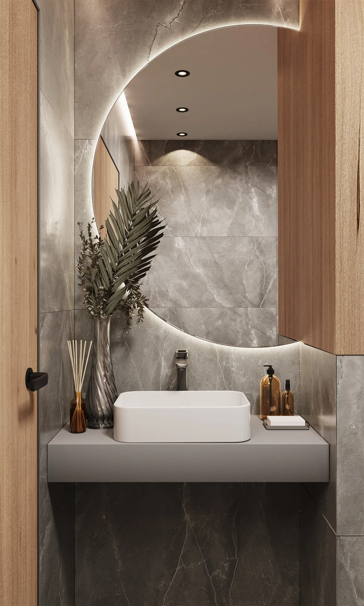 Керамогранит Аркадия Керамика FP1014-A Pulpis Nero Full Polished 60x60 серый