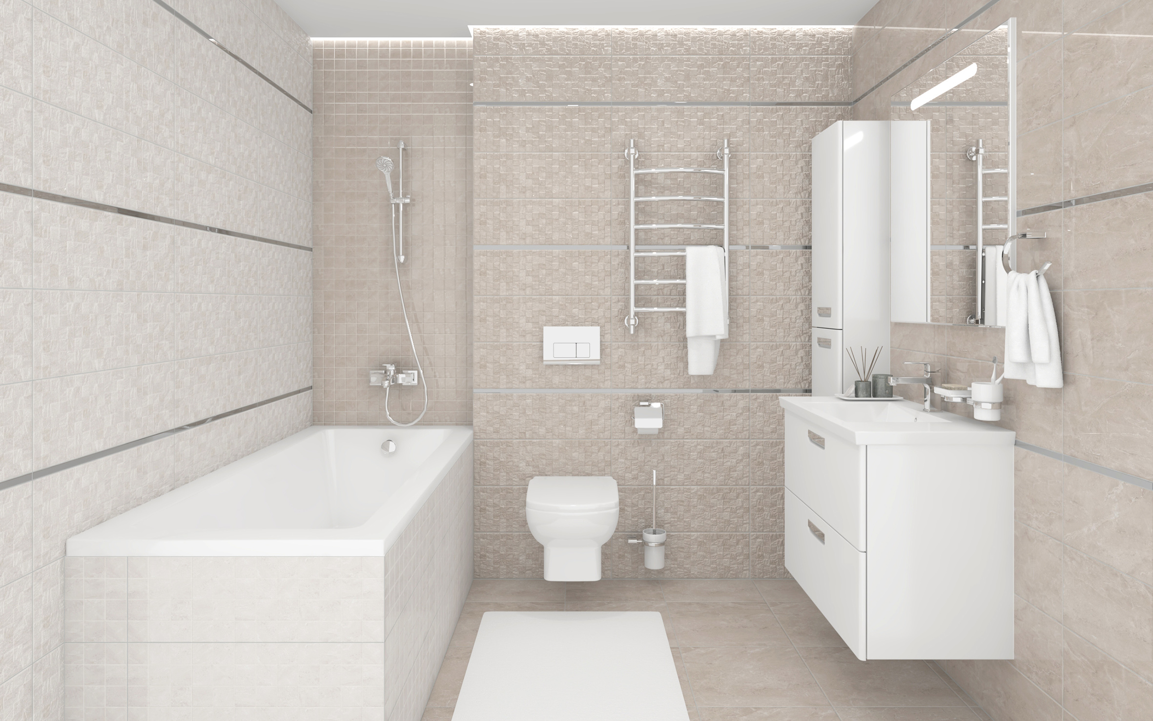 Декор (AD\B483\60045) Laparet Royal чёрный 20x60 глянцевый