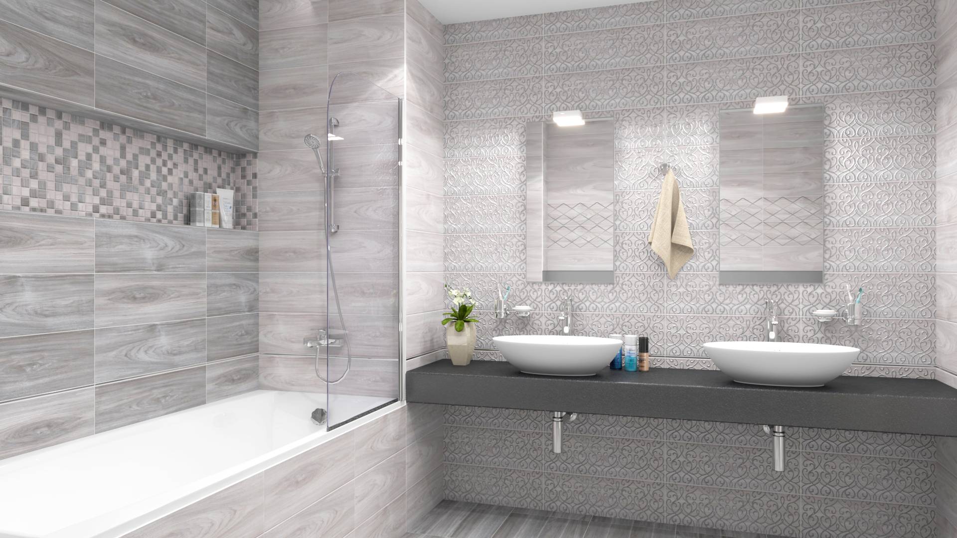 Керамогранит Laparet Envy серый 40x40 матовый