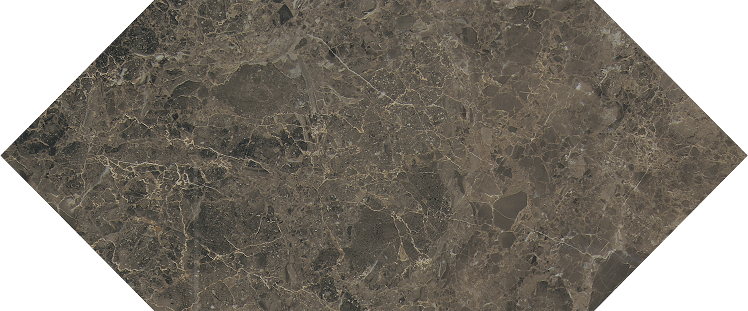 Керамическая плитка Kerama Marazzi Бикуш коричневый глянцевый 14x34 35014